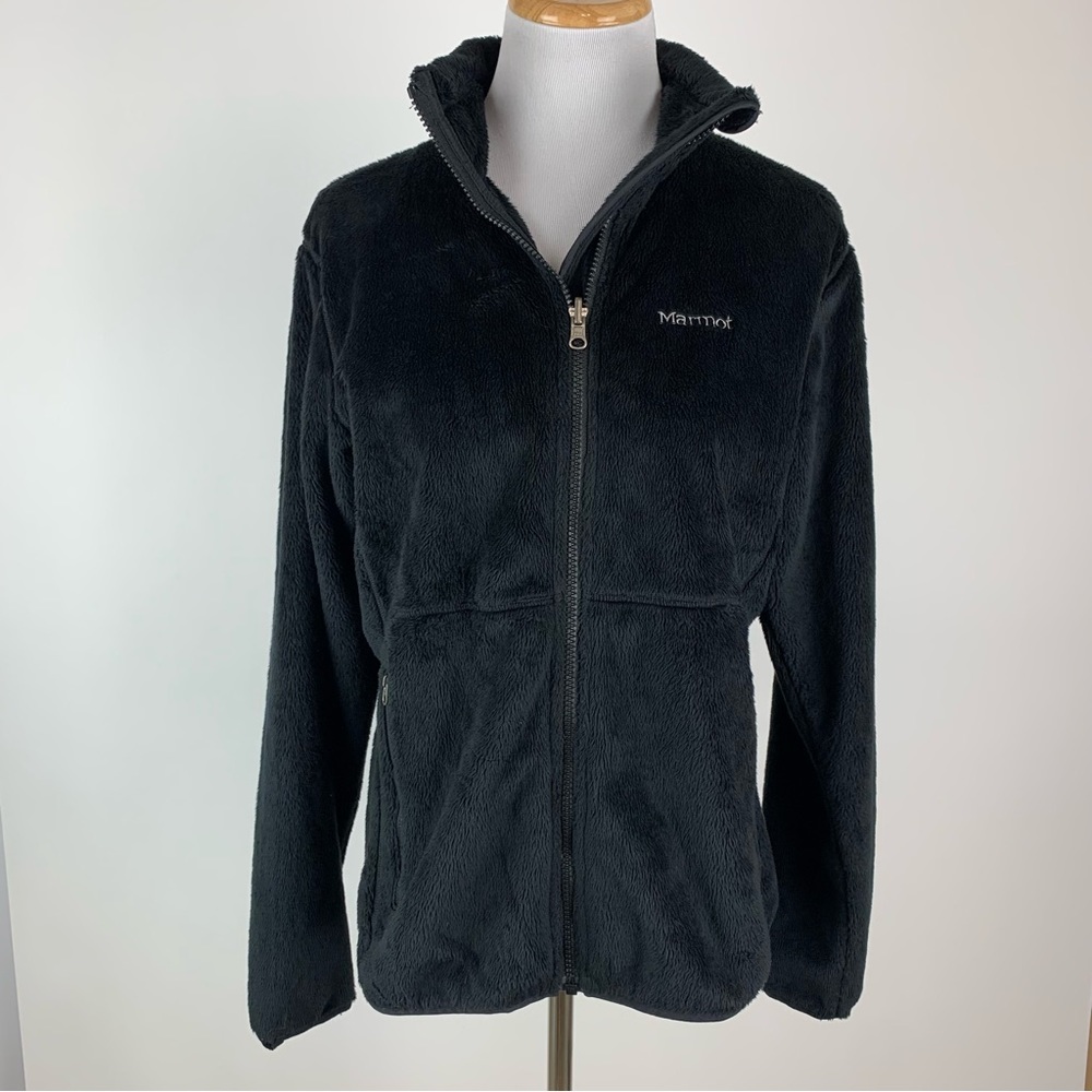 Marmot Black Fleece Jacket Large